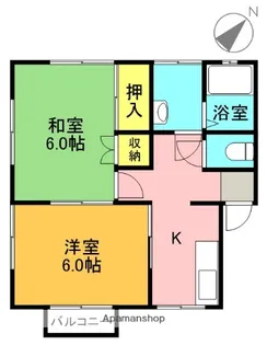 ハイツMIKAWA【2階】の間取り