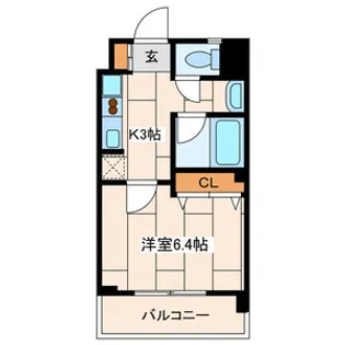 ヴァンヴェール1【5階】の間取り