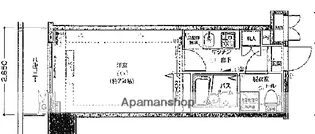 フェニックス横濱関内ベイマークス【8階】の間取り