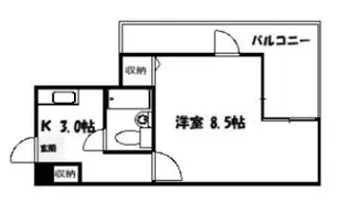 1Kの間取り画像