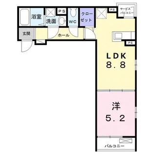アンヌーベル中央林間【2階】の間取り