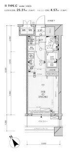 メインステージ川崎Ⅳ【13階】の間取り