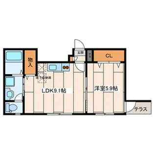 神奈川県横浜市鶴見区汐入町3丁目【アパート】の間取り