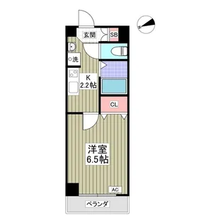 シャトール田口金沢八景【7階】の間取り