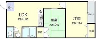 メゾンエトワール【1階】の間取り