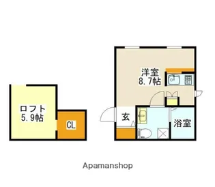 プリマガーデン穂の香壱番館【2階】の間取り