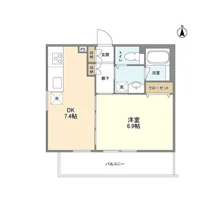 コートデュール【4階】の間取り