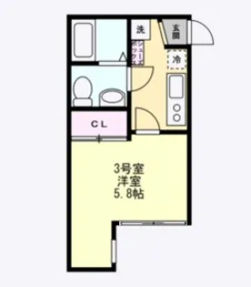 ベイルーム六浦B棟【3階】の間取り