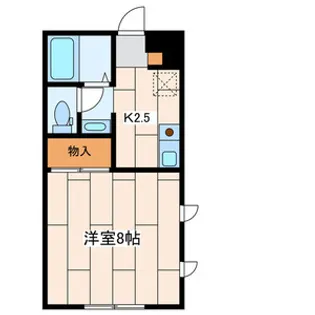 神奈川県茅ヶ崎市中海岸2丁目【アパート】の間取り