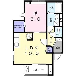 グリシーヌ【1階】の間取り