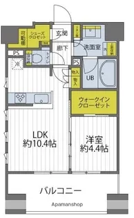 イニシア横浜桜木町【6階】の間取り