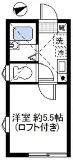 ベルフラッツ元住吉【2階】の間取り