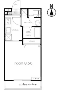 サンヴィレッジ28【1階】の間取り