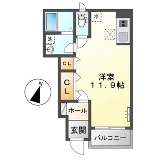 クレセントピアス【1階】の間取り