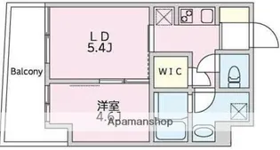ECUME川崎【6階】の間取り