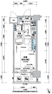 レジディア蒲田Ⅴ【12階】の間取り