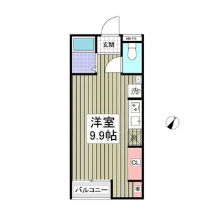 MQUARTO港南台【2階】の間取り