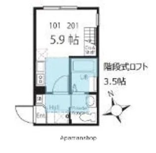 パックスマーレ【1階】の間取り