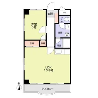 プラザ丸山【2階】の間取り