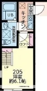 ティナ 二俣川【2階】の間取り