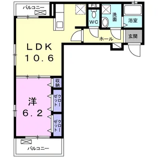 グラシア【2階】の間取り