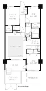 ヴェレーナ鶴見【1階】の間取り