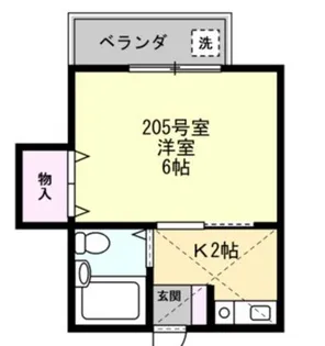 エルムハイツ追浜【2階】の間取り