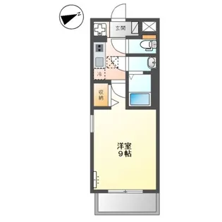 グランアイリス本厚木【1階】の間取り