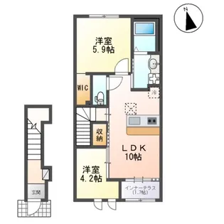 ファンタジア【2階】の間取り