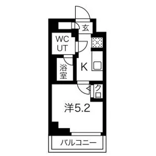 クラリッサ横浜ロッソ【2階】の間取り