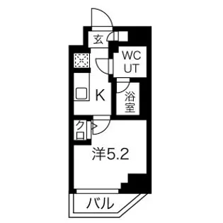 クラリッサ横浜ロッソ【4階】の間取り