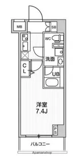 ジェノヴィア阪東橋スカイガーデン【4階】の間取り