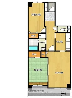 コーポレート相模原三丁目【9階】の間取り