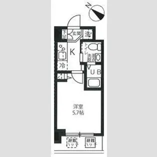 ハーモニーレジデンス新横浜【3階】の間取り