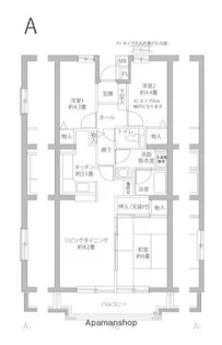 ヒルズ南戸塚【7階】の間取り