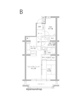 ヒルズ南戸塚【6階】の間取り