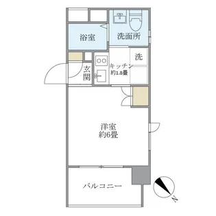 カーサ ヴェデュータ【6階】の間取り
