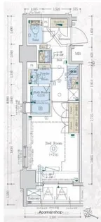 GENOVIA阪東橋ⅡSKYGARDEN【4階】の間取り