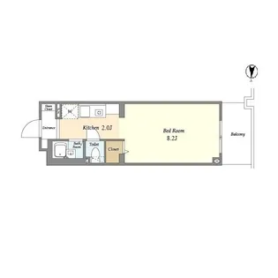 オーキッドレジデンス港北綱島アネックス【3階】の間取り