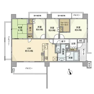 プラウド藤沢イースト【3階】の間取り