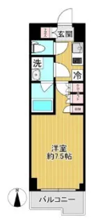 ルーブル川崎中丸子参番館【4階】の間取り
