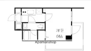 ディアレイシャス横浜吉野町【4階】の間取り