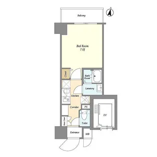 LIME RESIDENCE HIRATSUKA WEST【7階】の間取り