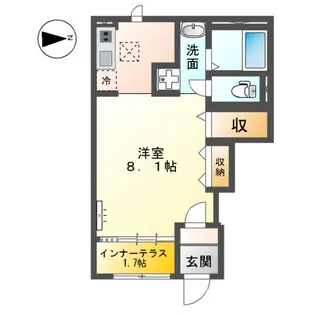 マルベリー・リーブス【1階】の間取り