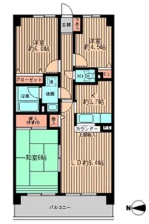 フォレストパーク相模原【3階】の間取り