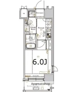 XEBEC平和島【7階】の間取り