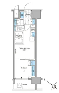 ルフォンプログレ西大井プレミア【13階】の間取り