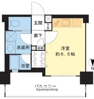 ヴェレーナ横浜反町駅前【5階】の間取り