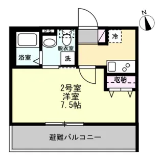 ベイルーム横須賀フローレンス【3階】の間取り