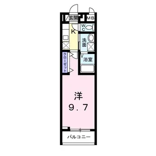 リバーバッグ Ⅱ【3階】の間取り
